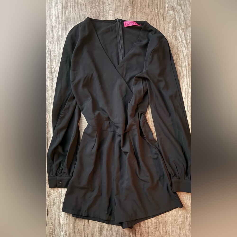 Boohoo Black Playsuit Romper
